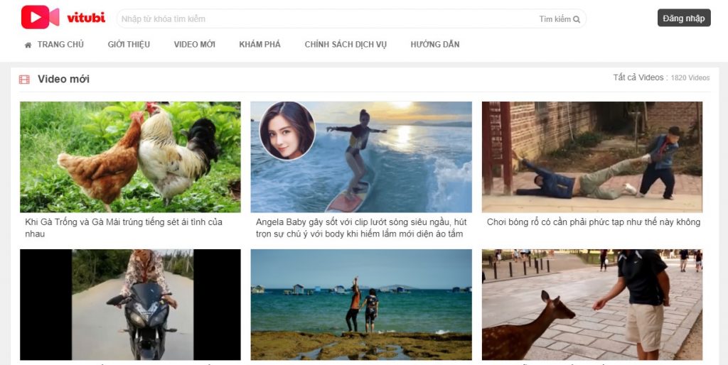 mạng xã hội video vitubi.com
